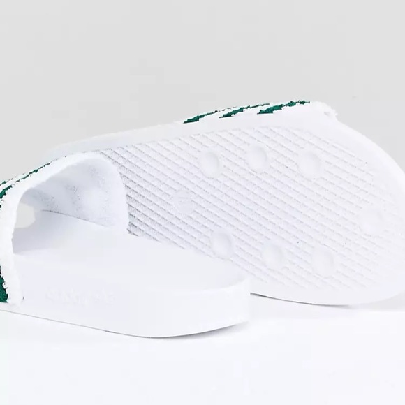 Adidas Originals Men’s NWT Slides In White & Green - Picture 14 of 16